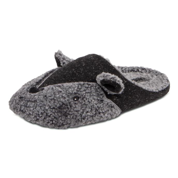 totes Mens Novelty Applique Mule Slippers Novelty Extra Image 3